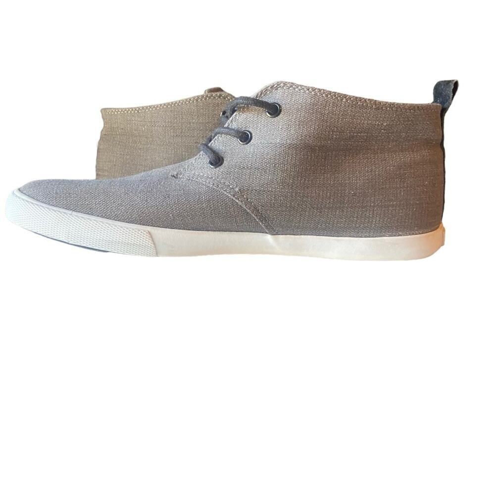 Ben Sherman Bristol Gray Canvas Mid-Top Chukka Sneakers Blokecore Mens Size, 11